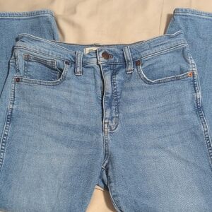 Madewell Sky Blue Straight Leg Jeans